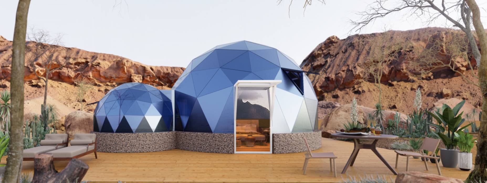 陆川县球形智能光伏玻璃星空房